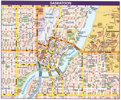 Gay Saskatoon map